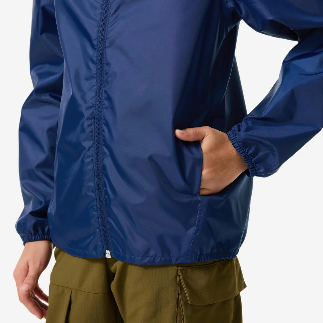 Chamarra de senderismo impermeable azul para niños de 7 a 15 años MH500 - Image 12