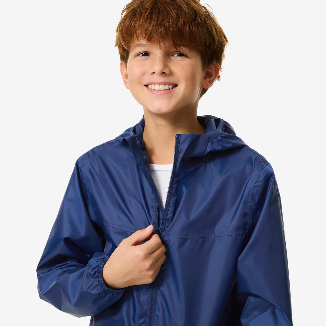 Chamarra de senderismo impermeable azul para niños de 7 a 15 años MH500 - Image 16