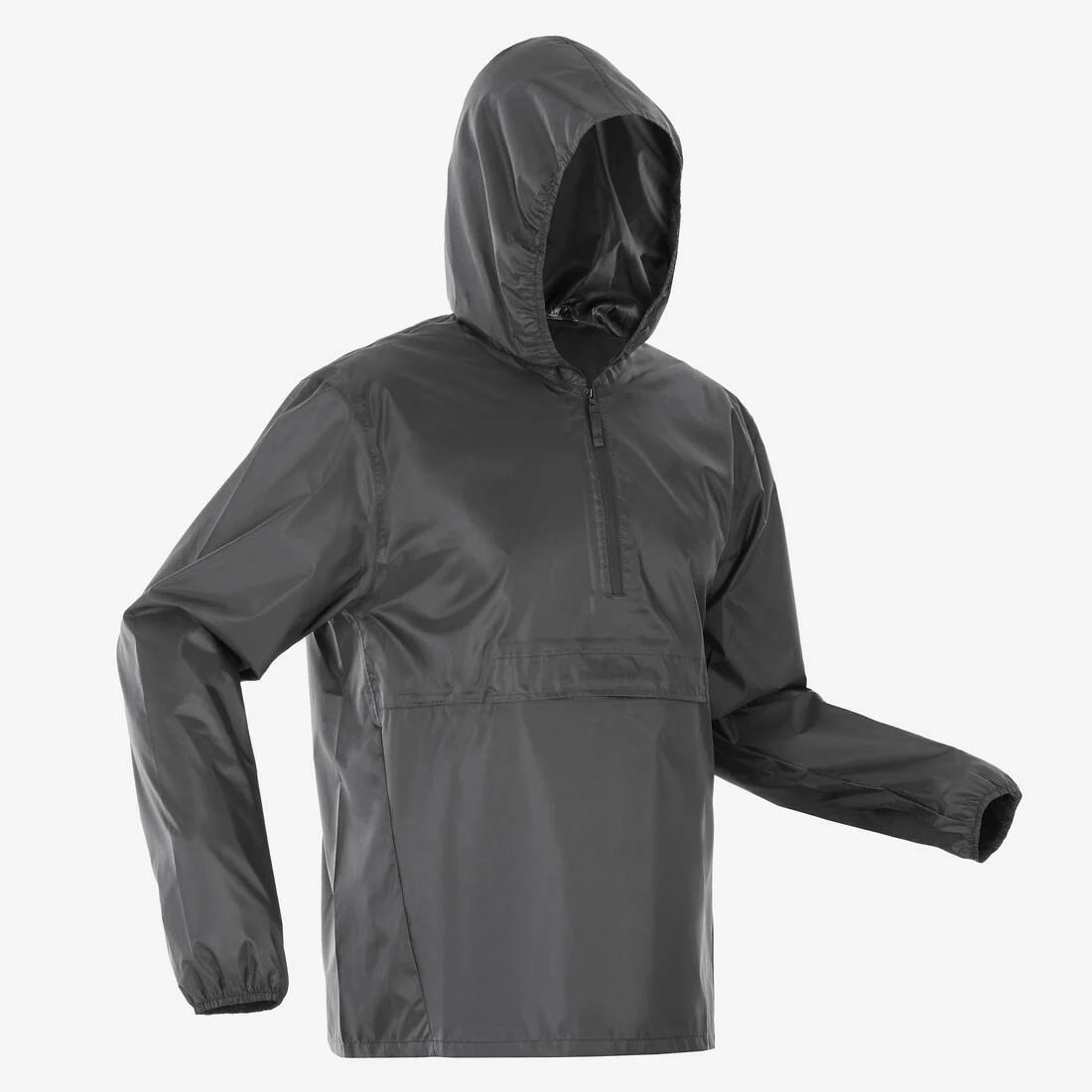 Chamarra de senderismo impermeable rompevientos negra para hombre Raincut - Image 10