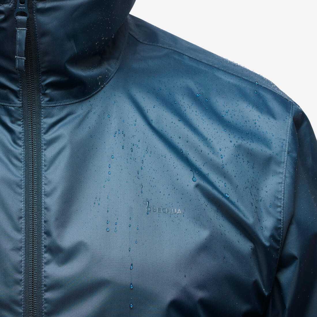 Chamarra de senderismo impermeable rompevientos negra para hombre Raincut Full - Image 6