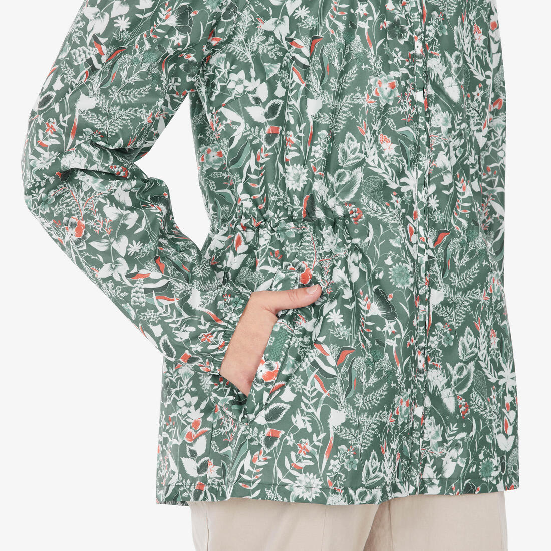 Chamarra de senderismo impermeable, rompevientos y perlante para mujer Raincut - Image 9