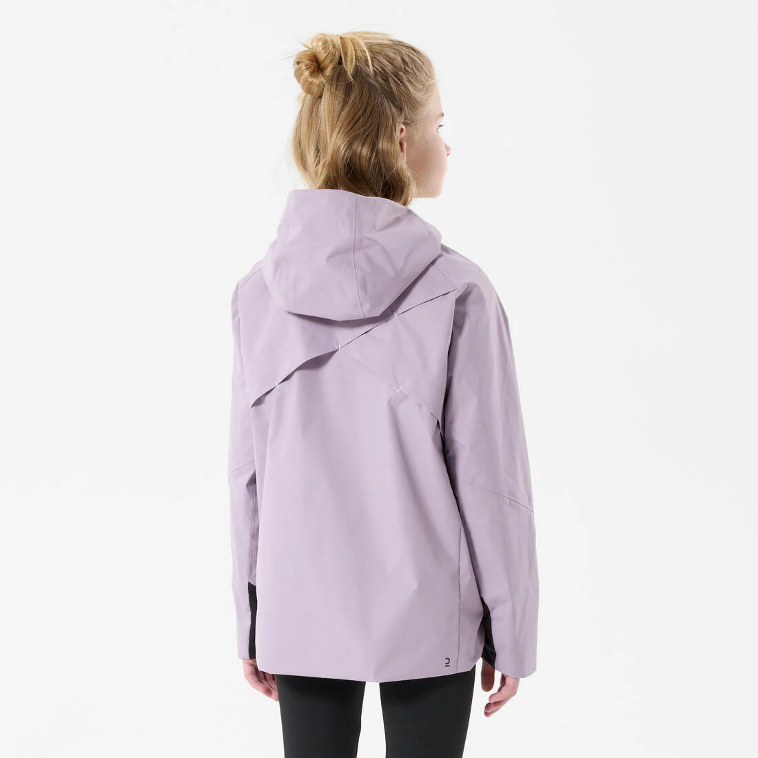 Chamarra de senderismo impermeable violeta para niños de 7 a 15 años MH500 - Image 4