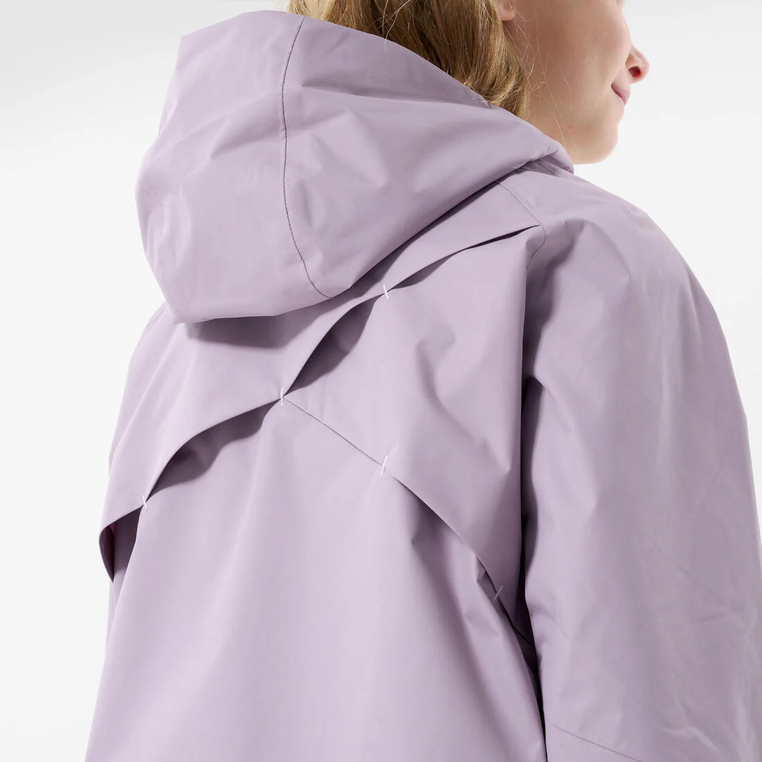 Chamarra de senderismo impermeable violeta para niños de 7 a 15 años MH500 - Image 6