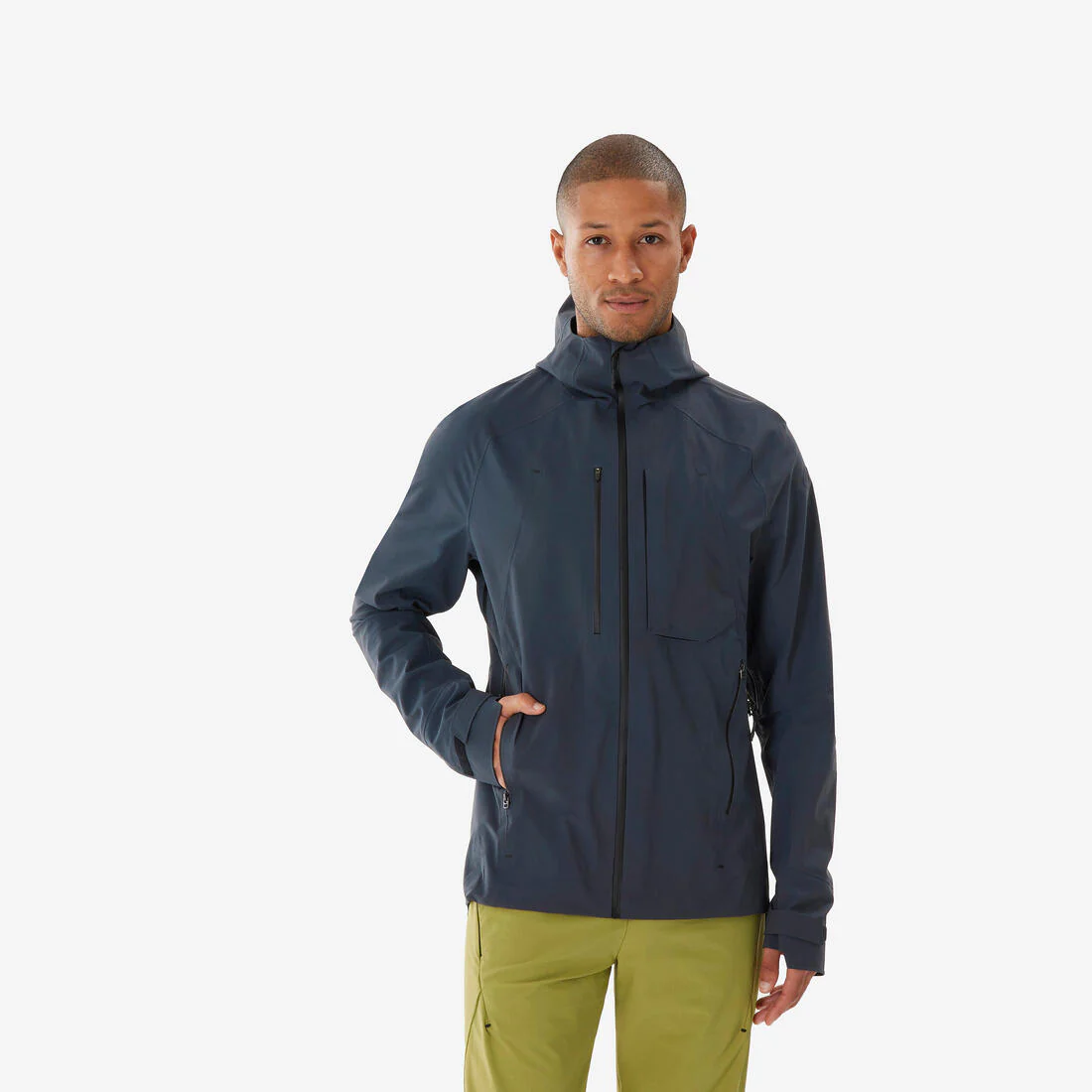 Chamarra de senderismo ligera e impermeable gris para hombre MH900 - Image 13