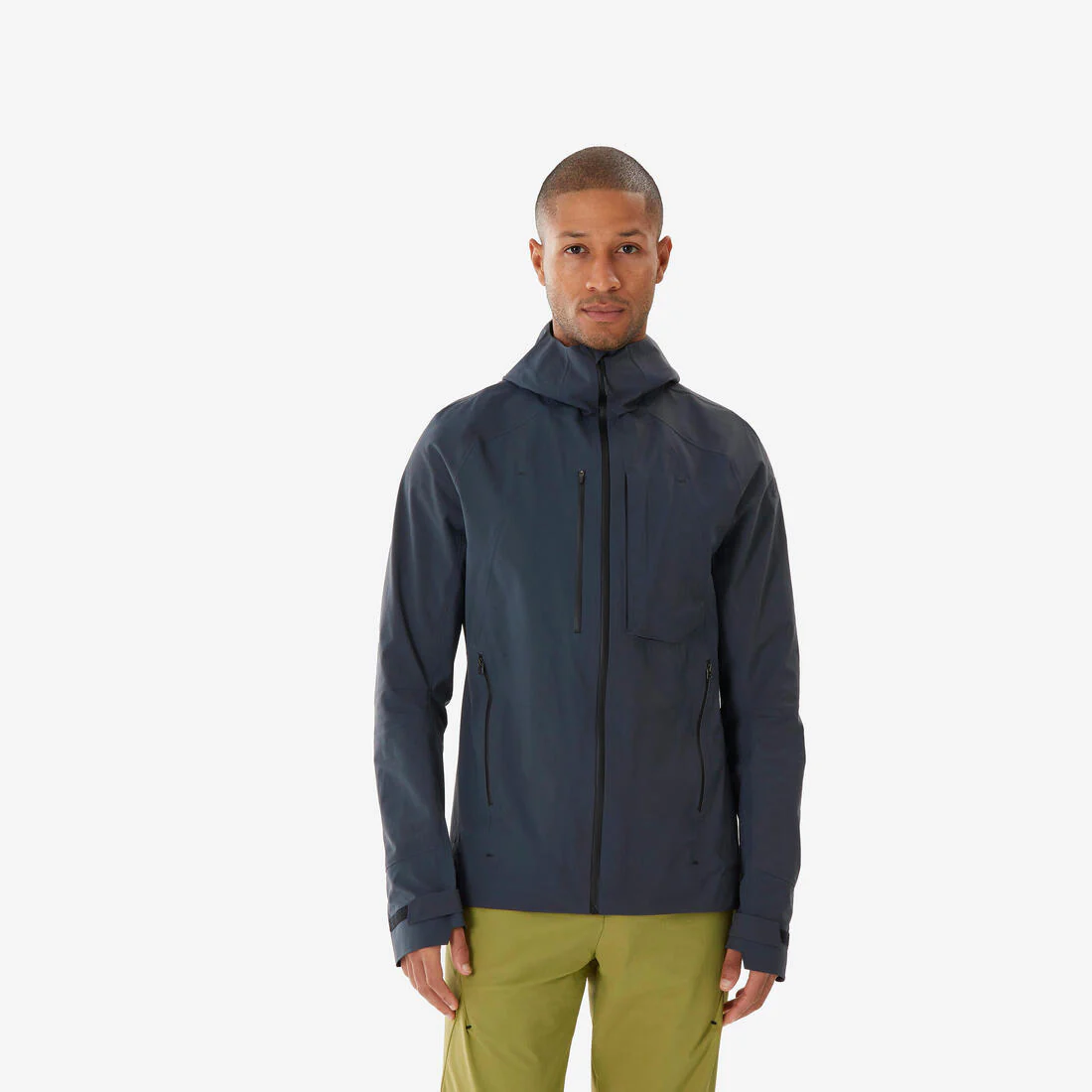 Chamarra de senderismo ligera e impermeable gris para hombre MH900 - Image 17
