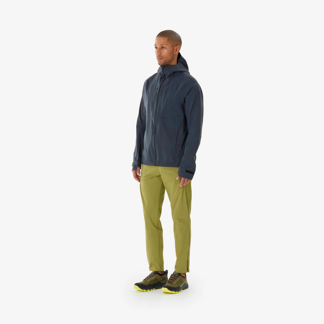 Chamarra de senderismo ligera e impermeable gris para hombre MH900 - Image 18