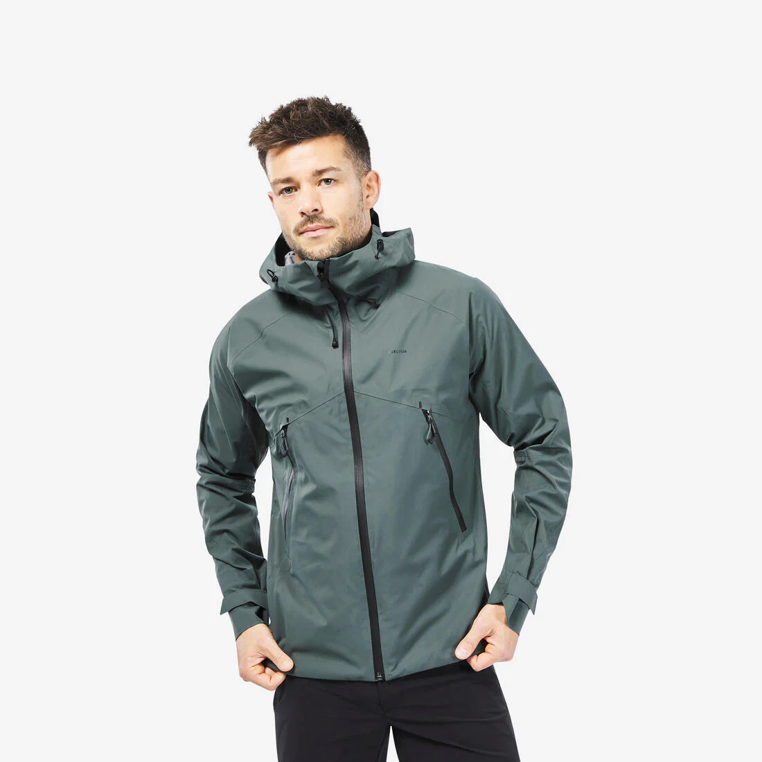Chamarra de senderismo ligera e impermeable para hombre MH500