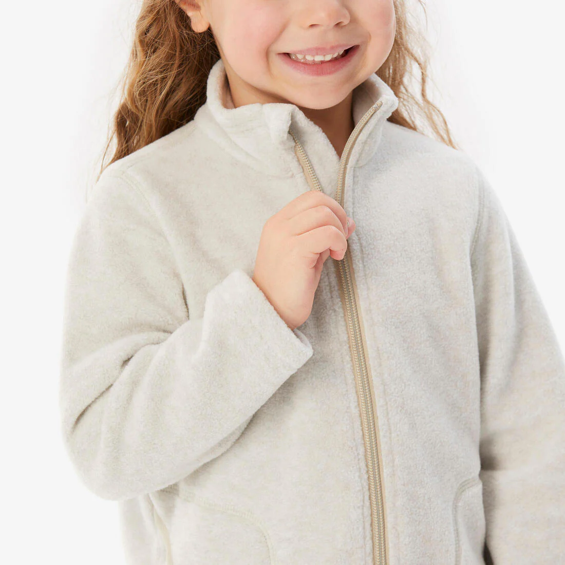 Chamarra de senderismo polar beige para niños de 2 a 6 años MH100 - Image 14