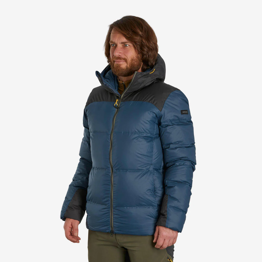 Chamarra de trekking en montaña acolchada con capucha para hombre -18 °C MT900