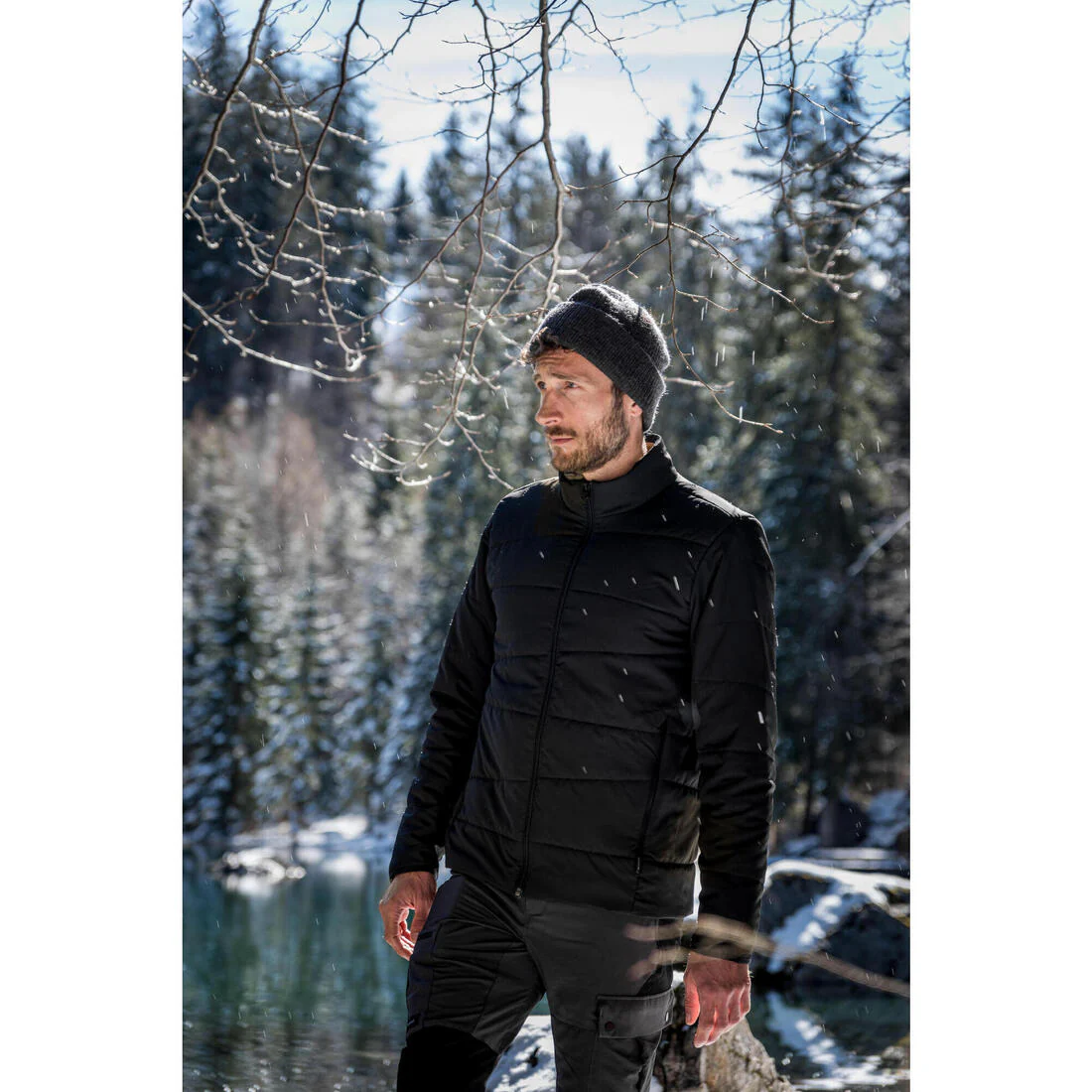 Chamarra de trekking en montaña acolchada sintética para hombre MT50 0 °C - Image 10