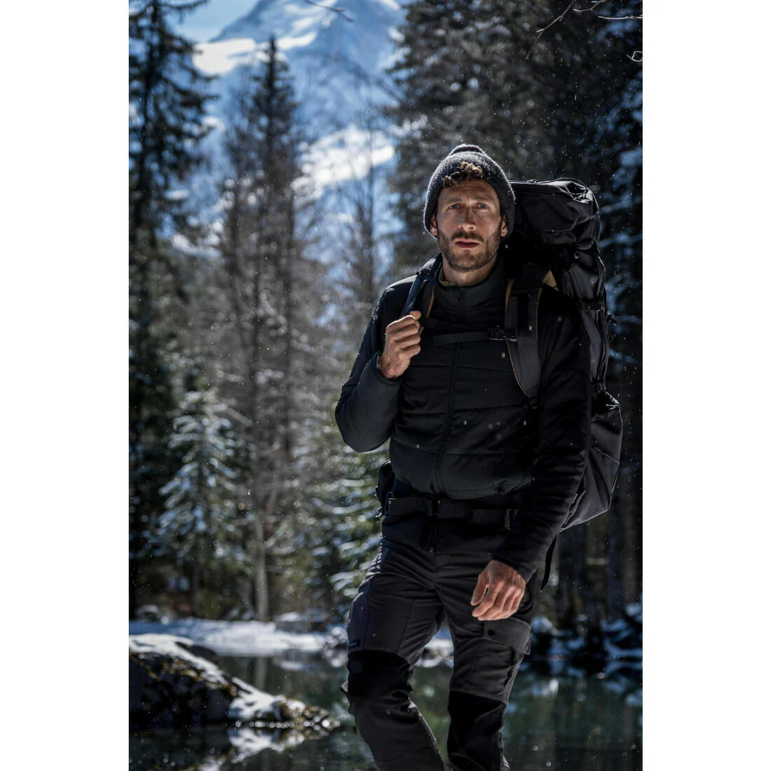 Chamarra de trekking en montaña acolchada sintética para hombre MT50 0 °C - Image 12