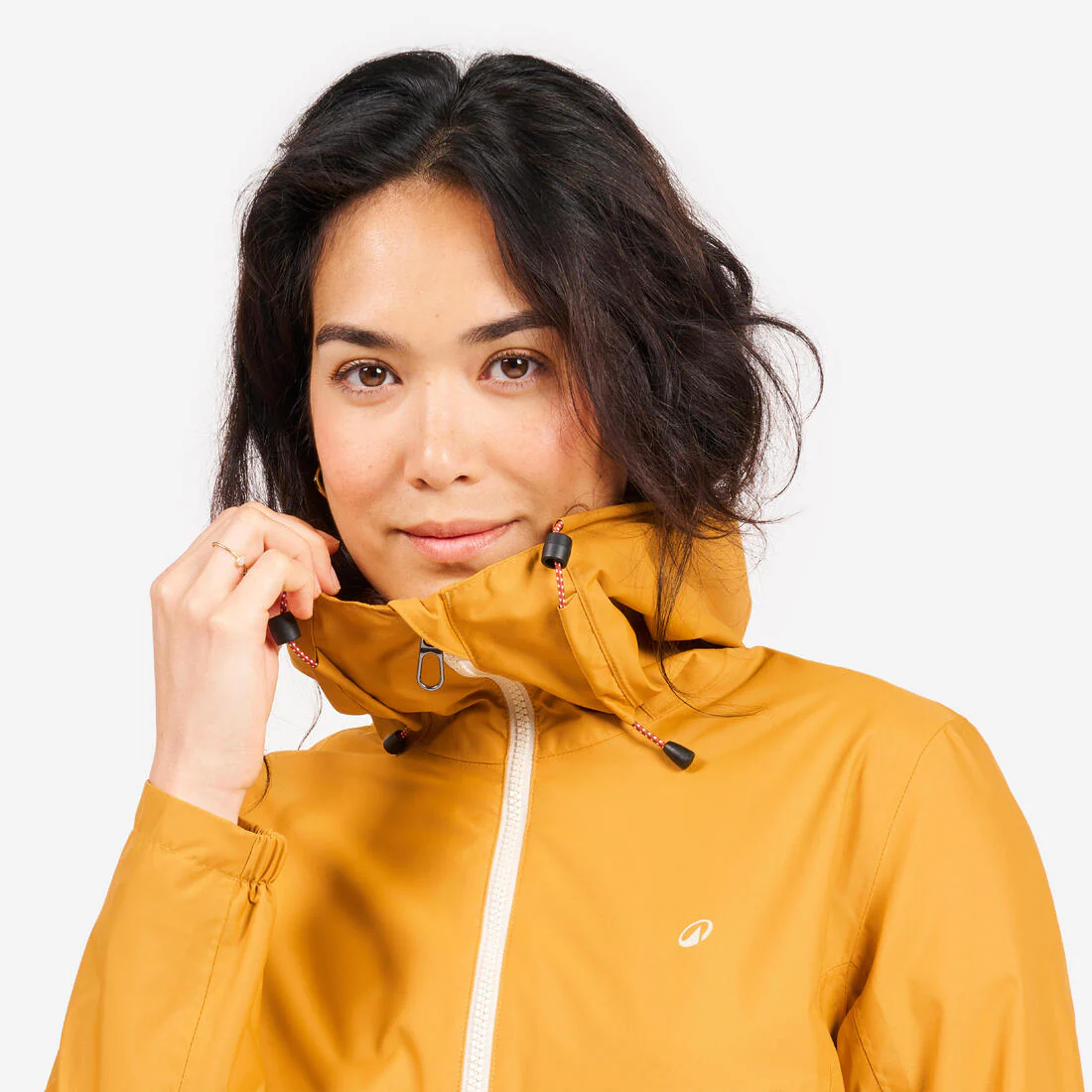 Chamarra de vela impermeable para lluvia gris con para mujer Sailing 100 - Image 16