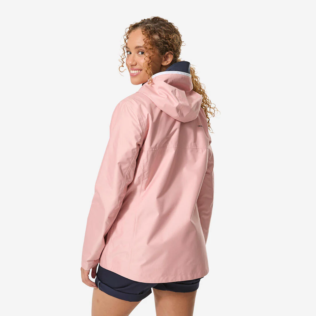Chamarra de vela impermeable para lluvia gris con para mujer Sailing 100 - Image 18