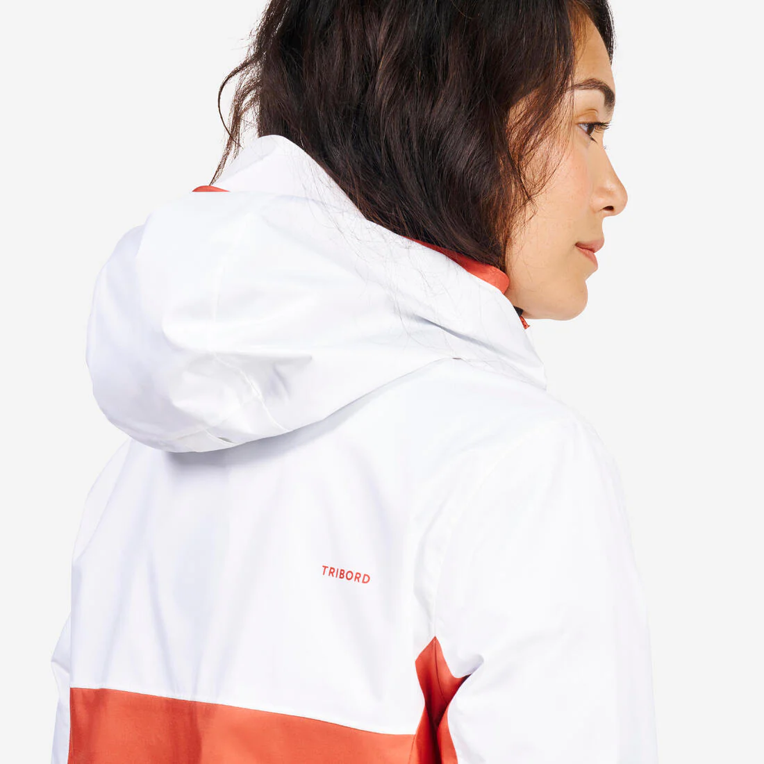 Chamarra de vela impermeable para lluvia gris con para mujer Sailing 100 - Image 19