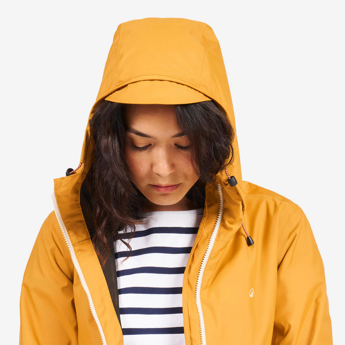 Chamarra de vela impermeable para lluvia gris con para mujer Sailing 100 - Image 28