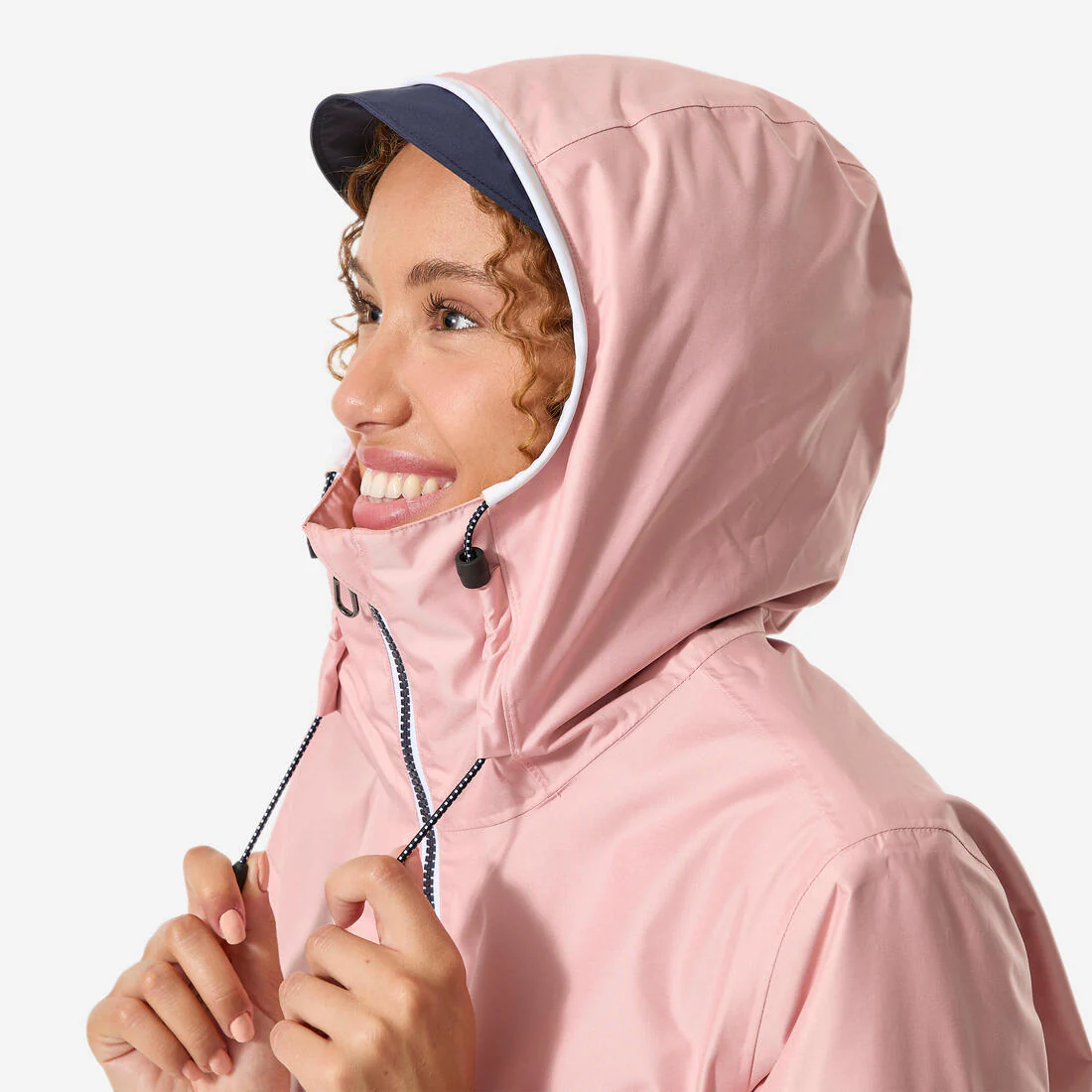 Chamarra de vela impermeable para lluvia gris con para mujer Sailing 100 - Image 30