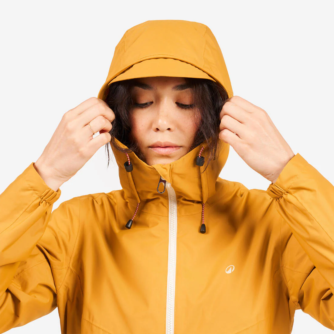 Chamarra de vela impermeable para lluvia gris con para mujer Sailing 100 - Image 34
