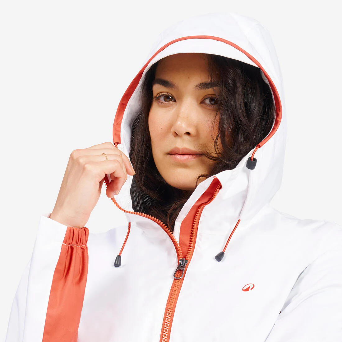 Chamarra de vela impermeable para lluvia gris con para mujer Sailing 100 - Image 35