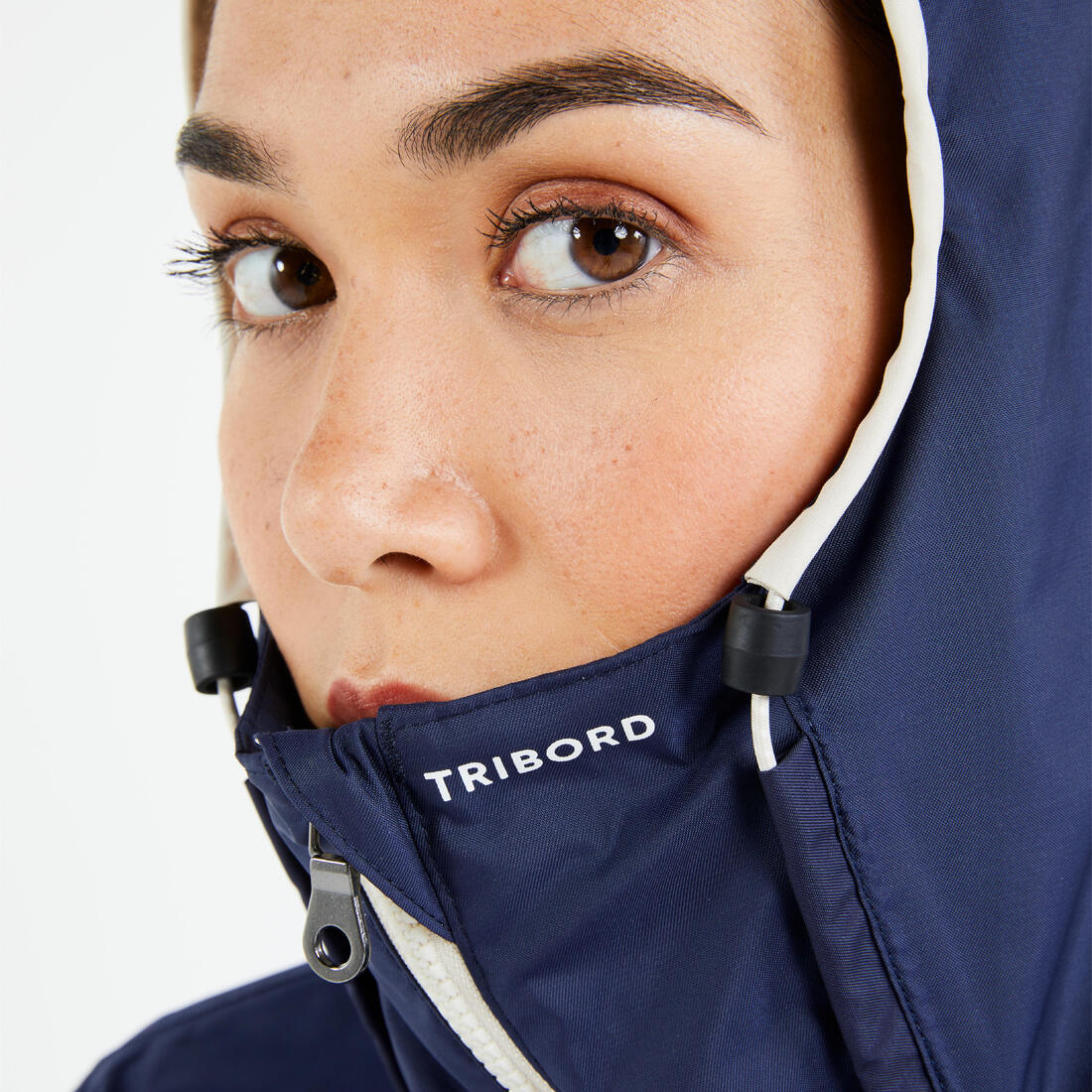 Chamarra de vela impermeable para lluvia gris con para mujer Sailing 100 - Image 57