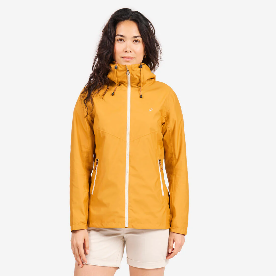 Chamarra de vela impermeable para lluvia gris con para mujer Sailing 100 - Image 6