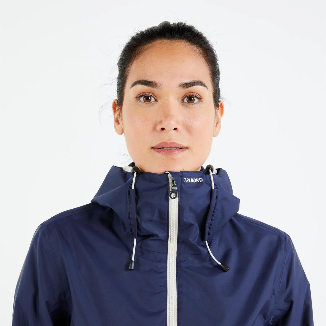 Chamarra de vela impermeable para lluvia gris con para mujer Sailing 100 - Image 65