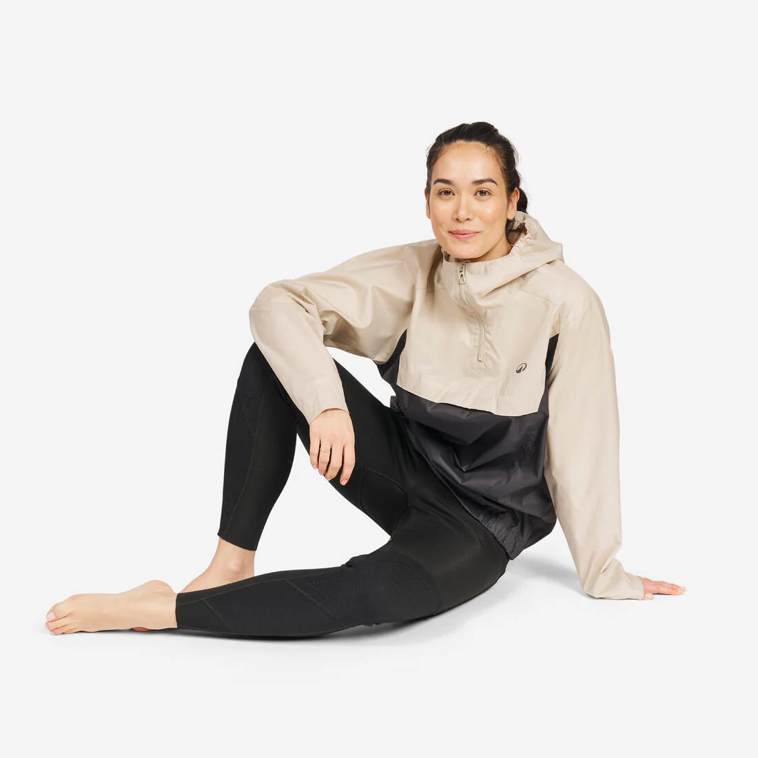 Chamarra de vela y kayak rompevientos beige con gris para adulto 100 - Image 17