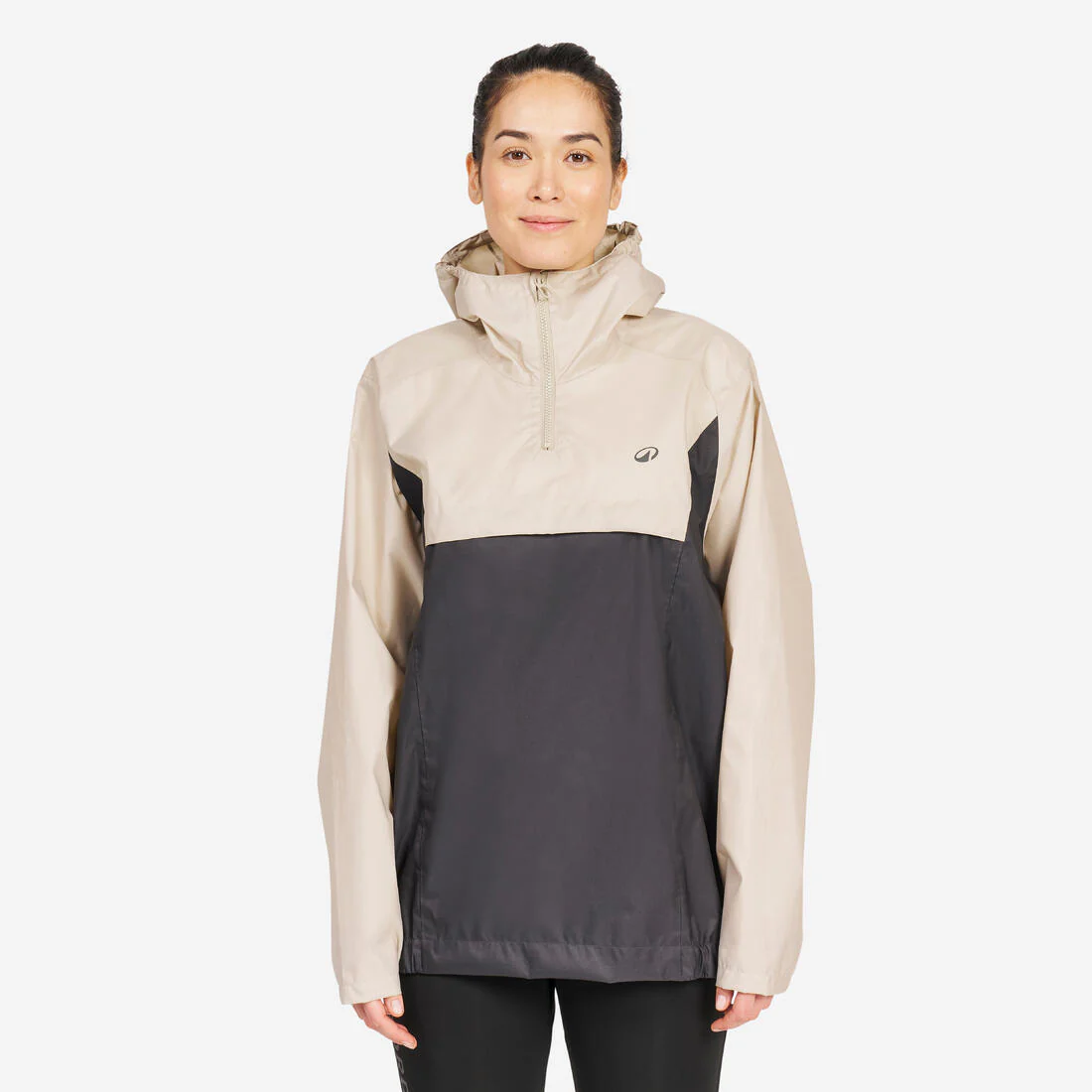 Chamarra de vela y kayak rompevientos beige con gris para adulto 100 - Image 8