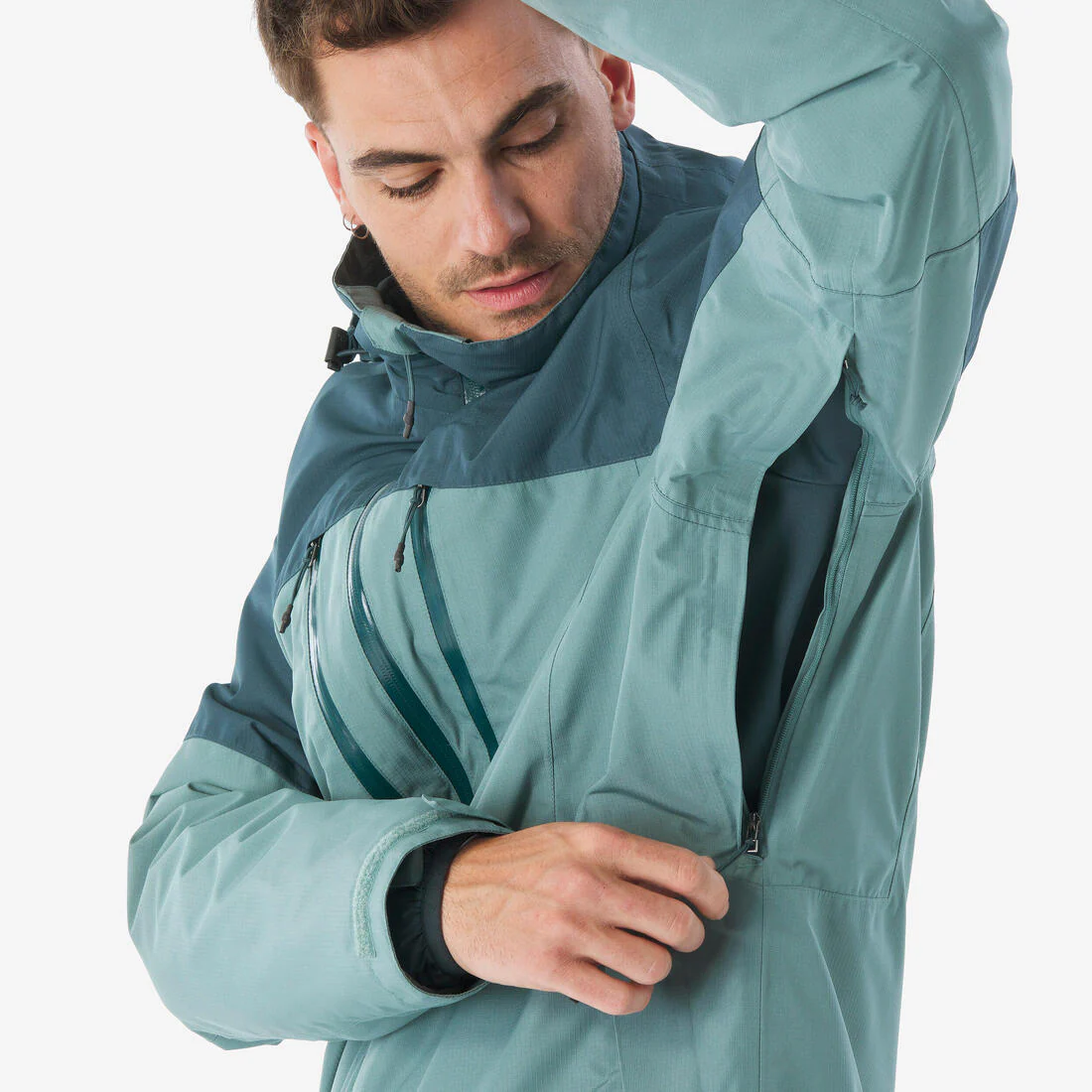 Chamarra Impermeable 3en1 para Hombre - Trekking y Viaje - TRAVEL 500 -10 °C - Image 20
