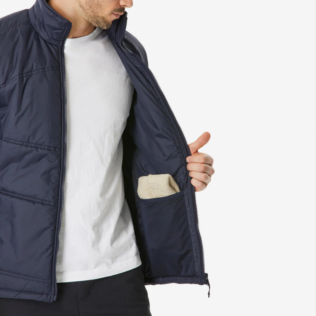 Chamarra Impermeable 3en1 para Hombre - Trekking y Viaje - TRAVEL 500 -10 °C - Image 34