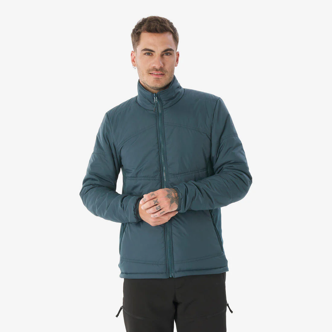 Chamarra Impermeable 3en1 para Hombre - Trekking y Viaje - TRAVEL 500 -10 °C - Image 4