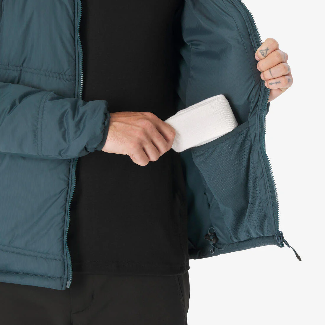 Chamarra Impermeable 3en1 para Hombre - Trekking y Viaje - TRAVEL 500 -10 °C - Image 43