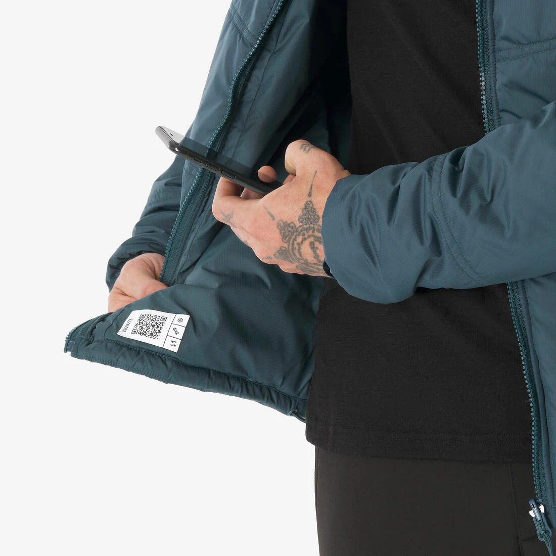 Chamarra Impermeable 3en1 para Hombre - Trekking y Viaje - TRAVEL 500 -10 °C - Image 45