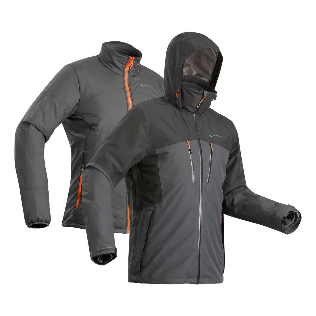 Chamarra Impermeable 3en1 para Hombre - Trekking y Viaje - TRAVEL 500 -10 °C - Image 5