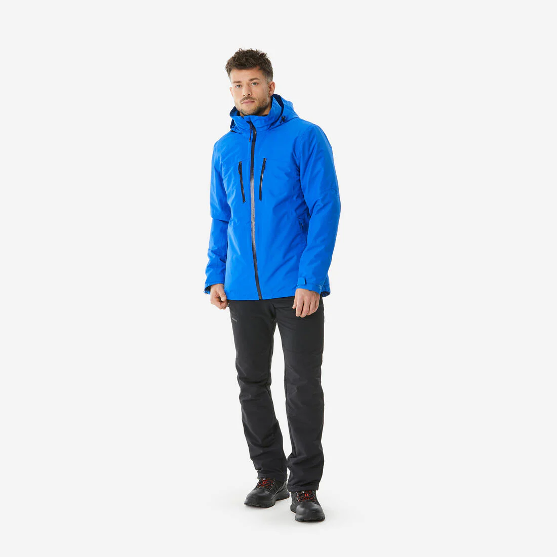 Chamarra Impermeable 3en1 para Hombre - Trekking y Viaje - TRAVEL 500 -10 °C - Image 6
