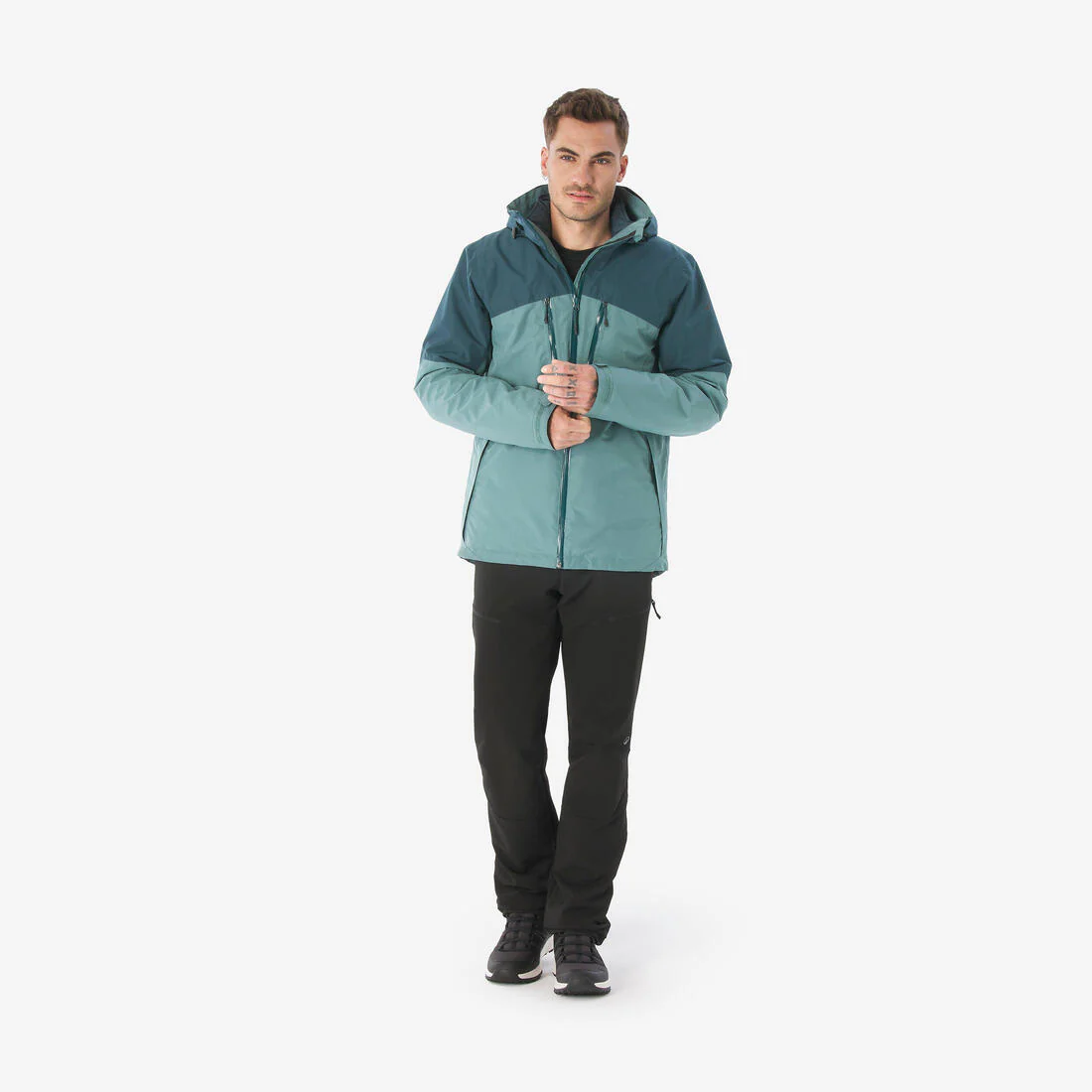 Chamarra Impermeable 3en1 para Hombre - Trekking y Viaje - TRAVEL 500 -10 °C - Image 7