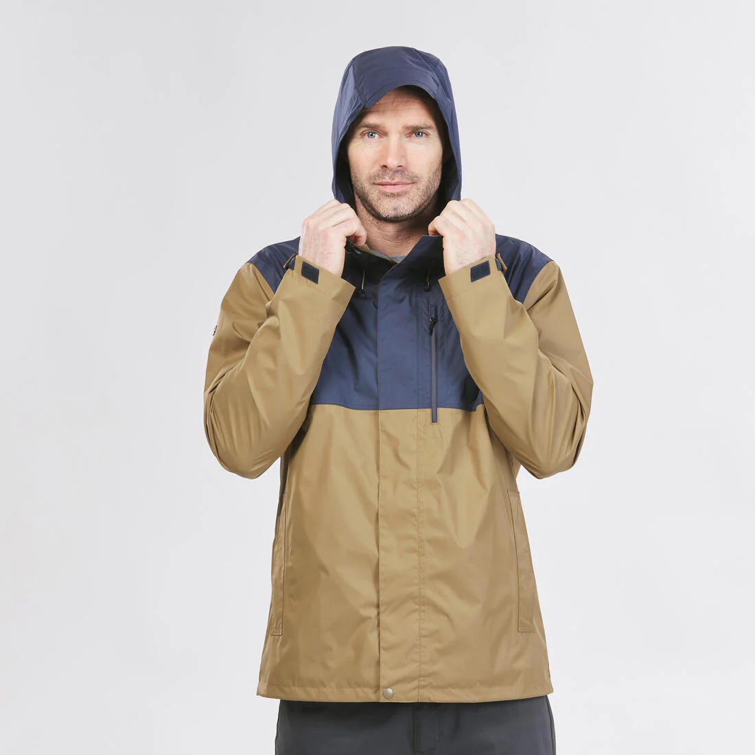 Chamarra impermeable beige y de senderismo para hombre NH500 - Image 18