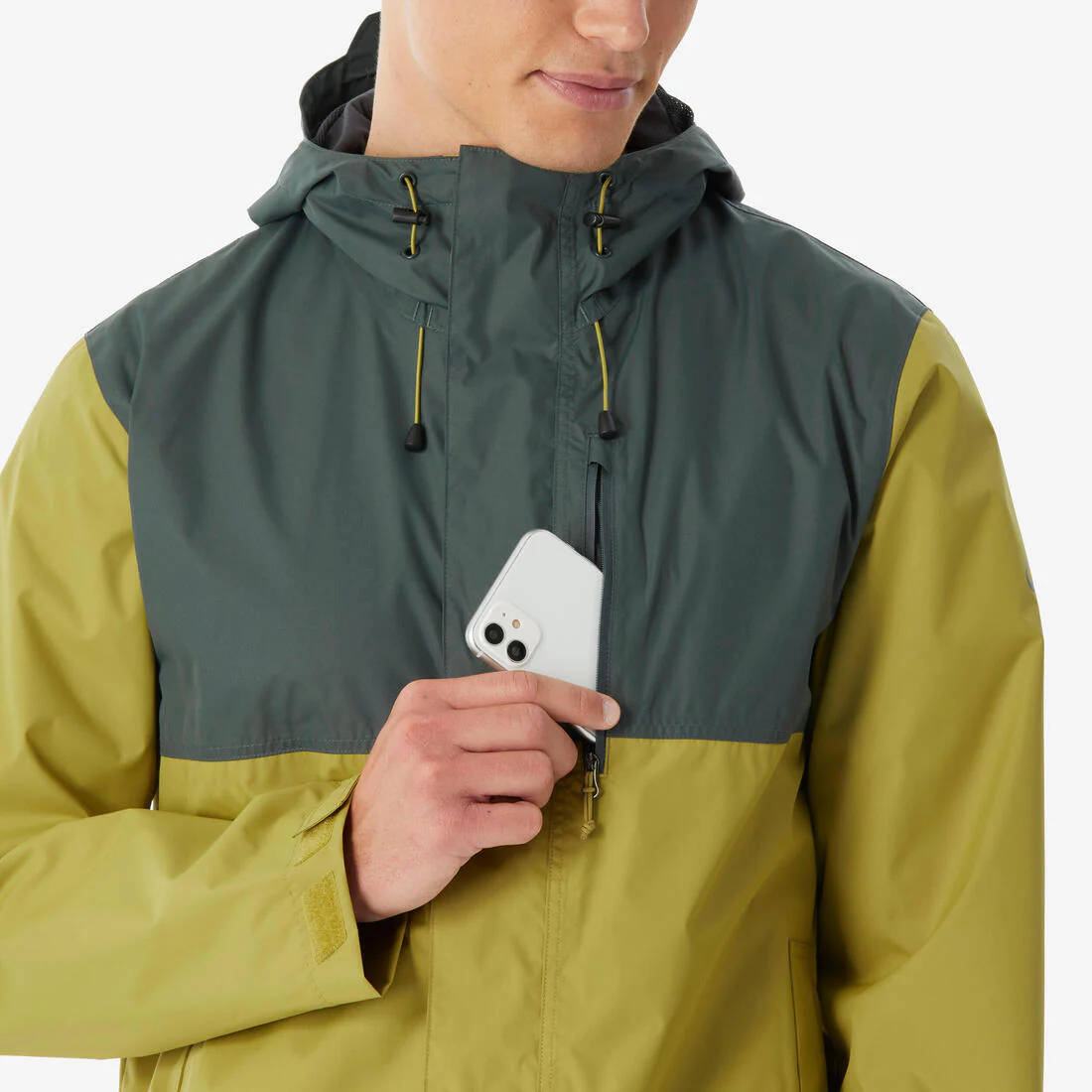 Chamarra impermeable beige y de senderismo para hombre NH500 - Image 31