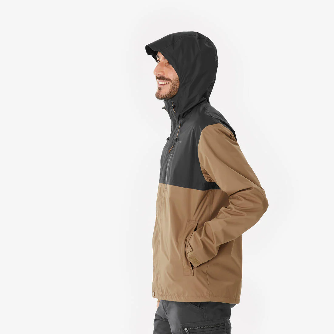 Chamarra impermeable beige y de senderismo para hombre NH500 - Image 32