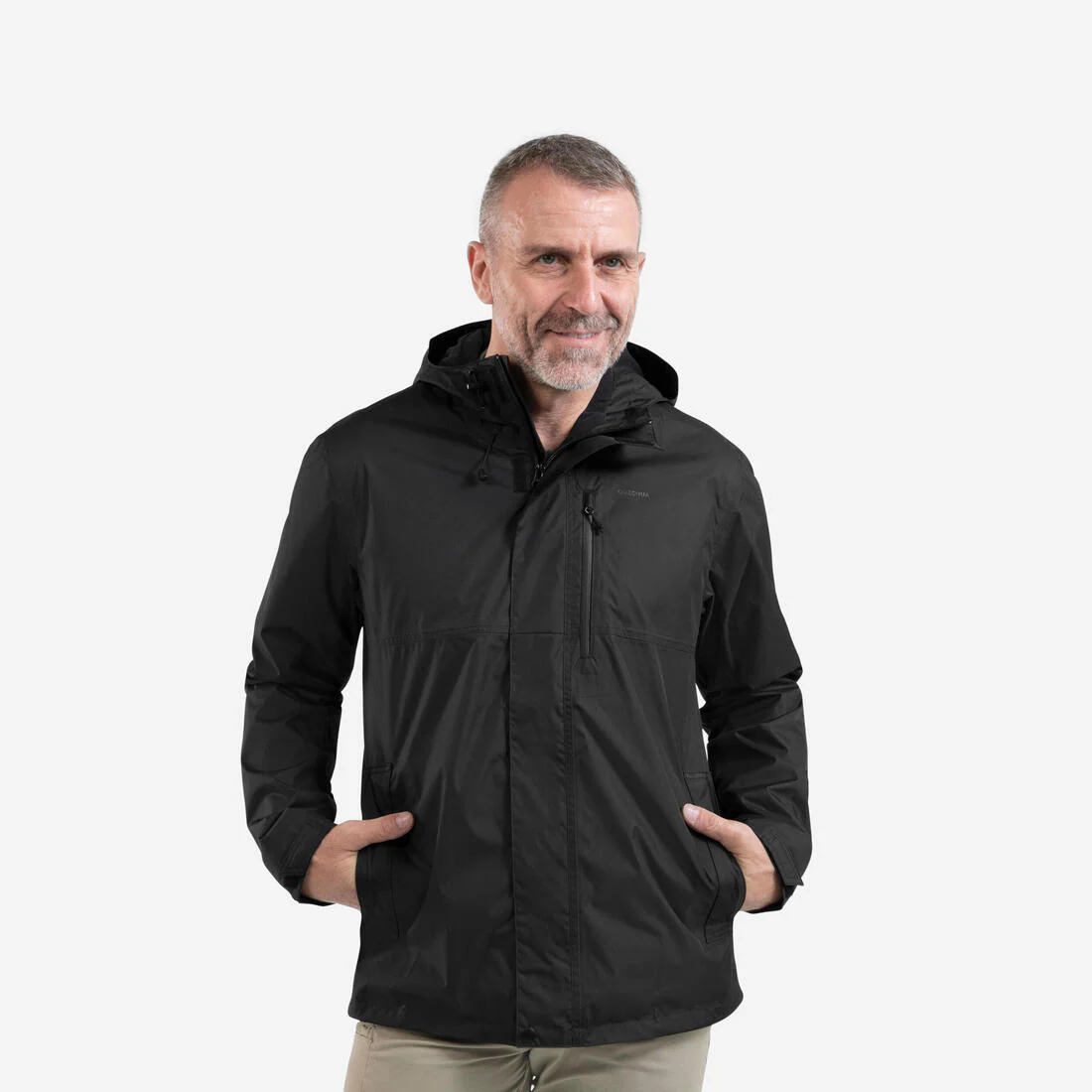 Chamarra impermeable beige y de senderismo para hombre NH500 - Image 4
