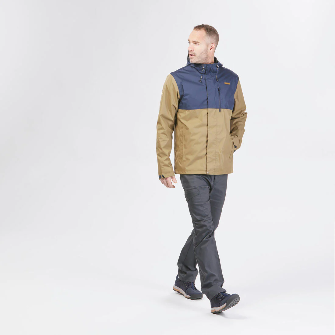 Chamarra impermeable beige y de senderismo para hombre NH500 - Image 5
