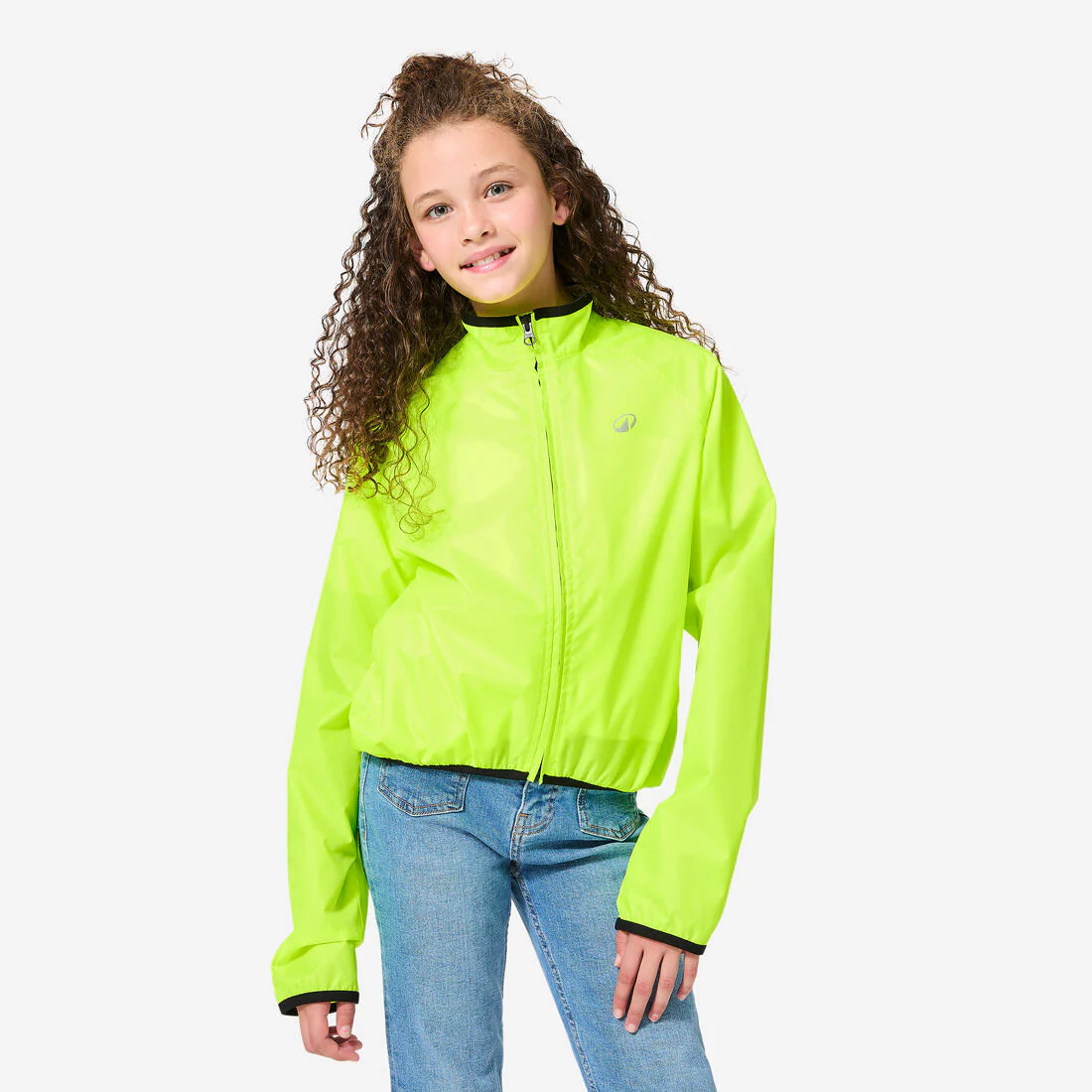 Chamarra impermeable de ciclismo con protección EPI para niños 100