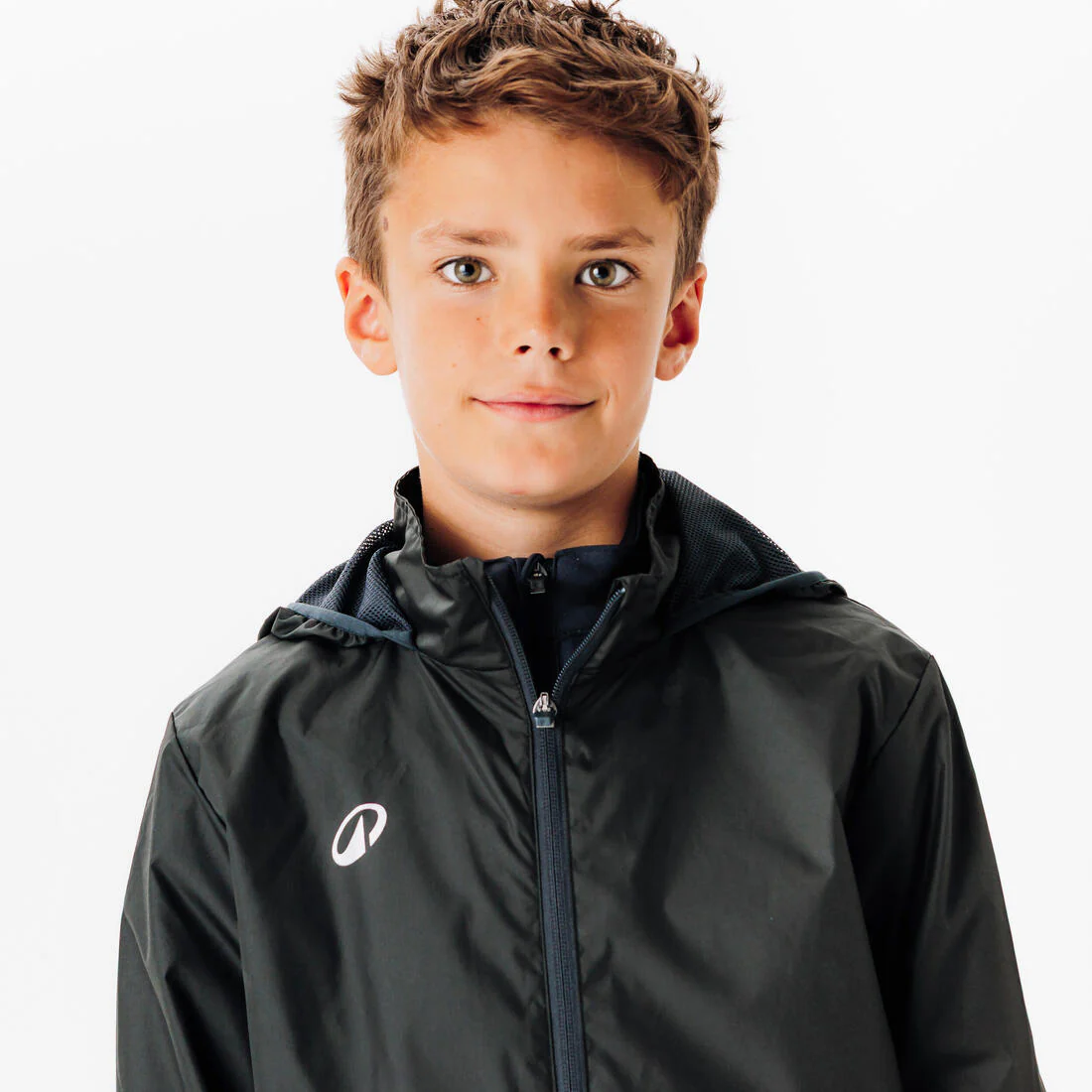 Chamarra impermeable de futbol negra Viralto Club - Image 3