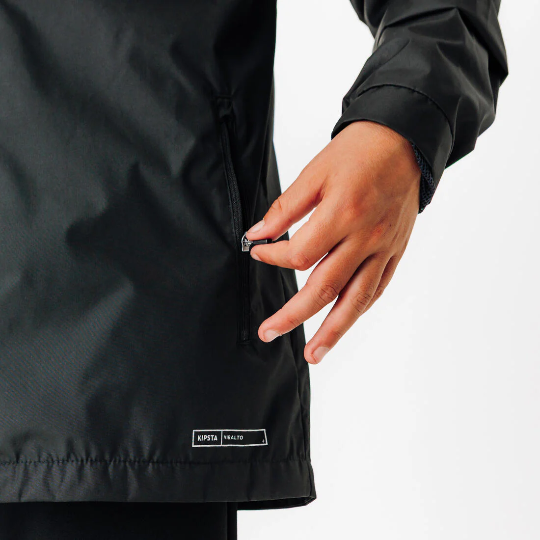 Chamarra impermeable de futbol negra Viralto Club - Image 5