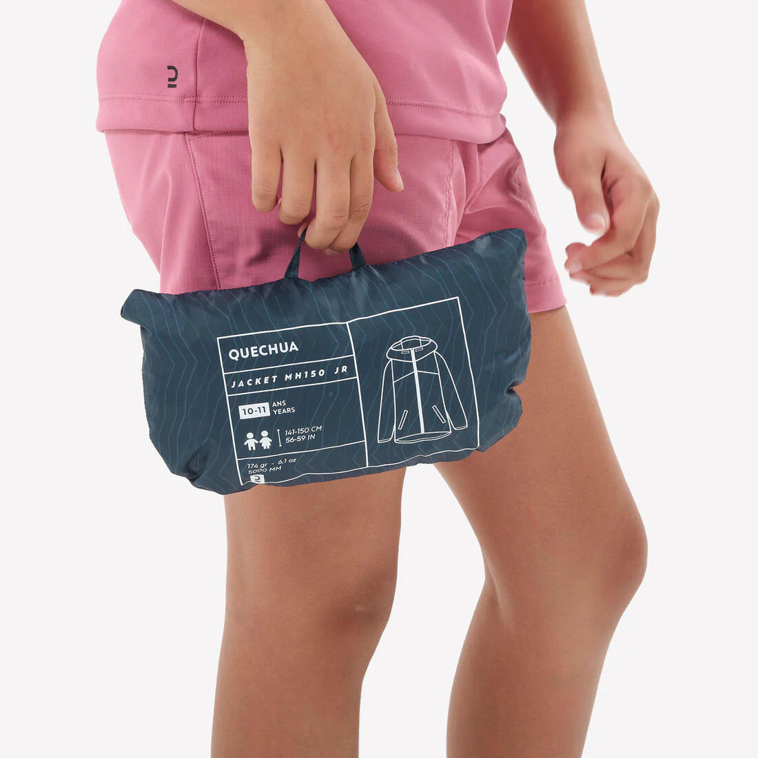 Chamarra impermeable de senderismo con cierre para niños de 7-15 años MH100 - Image 7