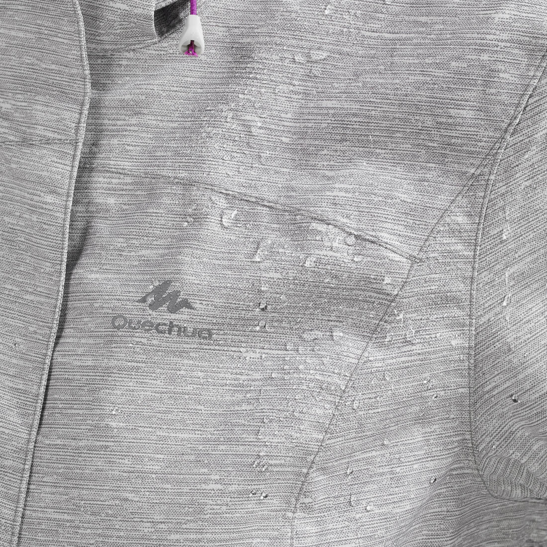 Chamarra ligera impermeable de senderismo en montaña para mujer MH100 - Image 7