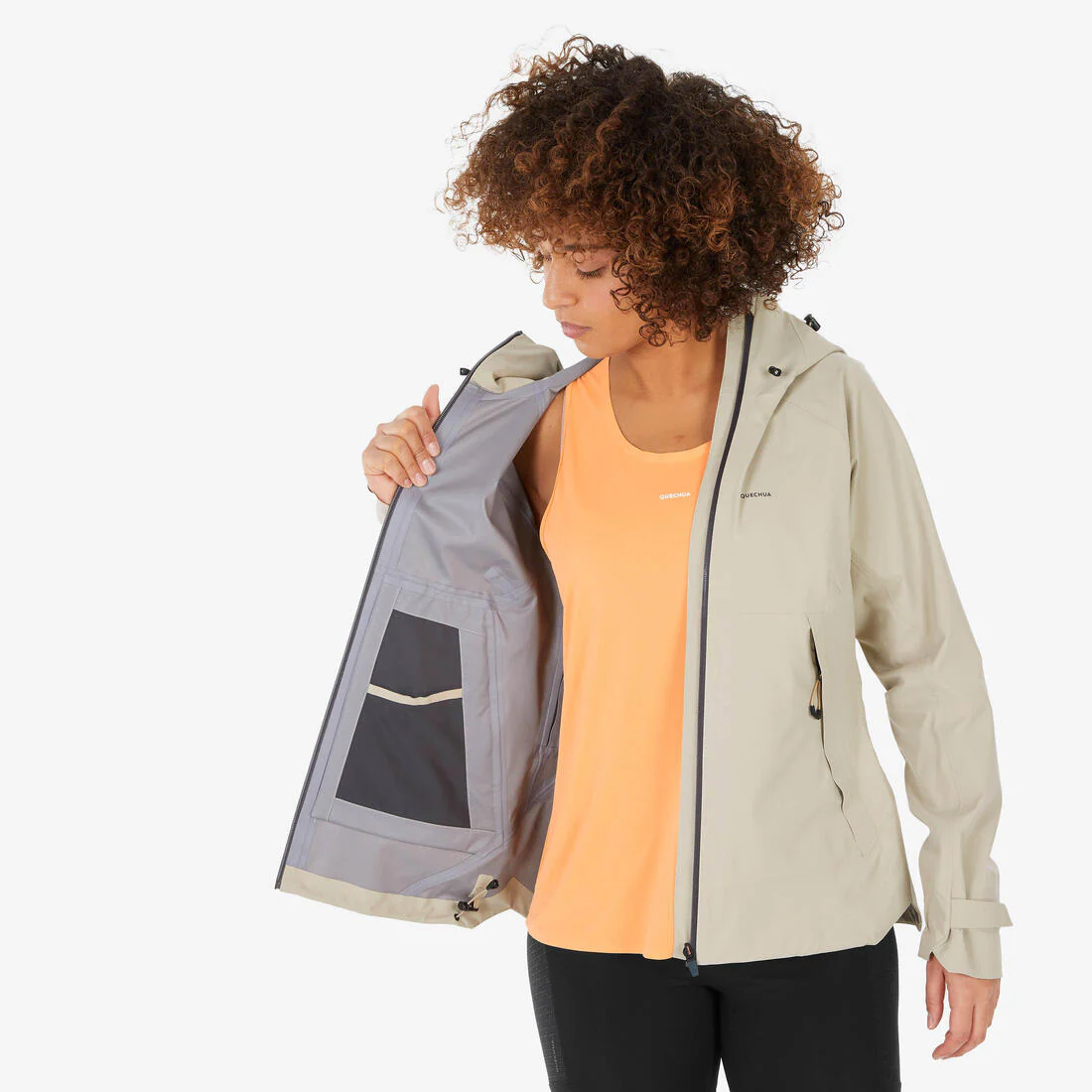 Chamarra ligera impermeable de senderismo montaña - MH500 - Mujer - Image 22
