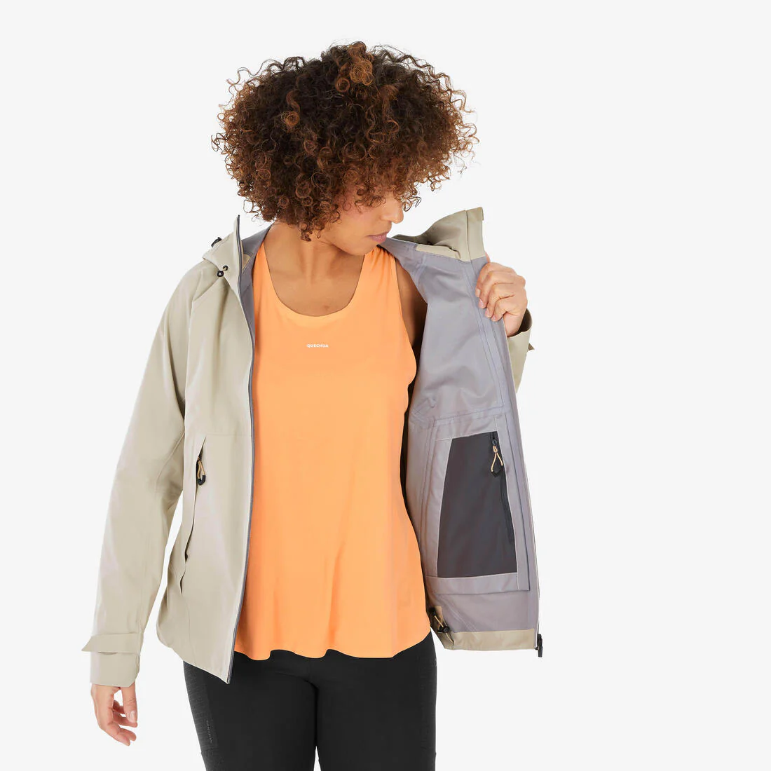 Chamarra ligera impermeable de senderismo montaña - MH500 - Mujer - Image 25