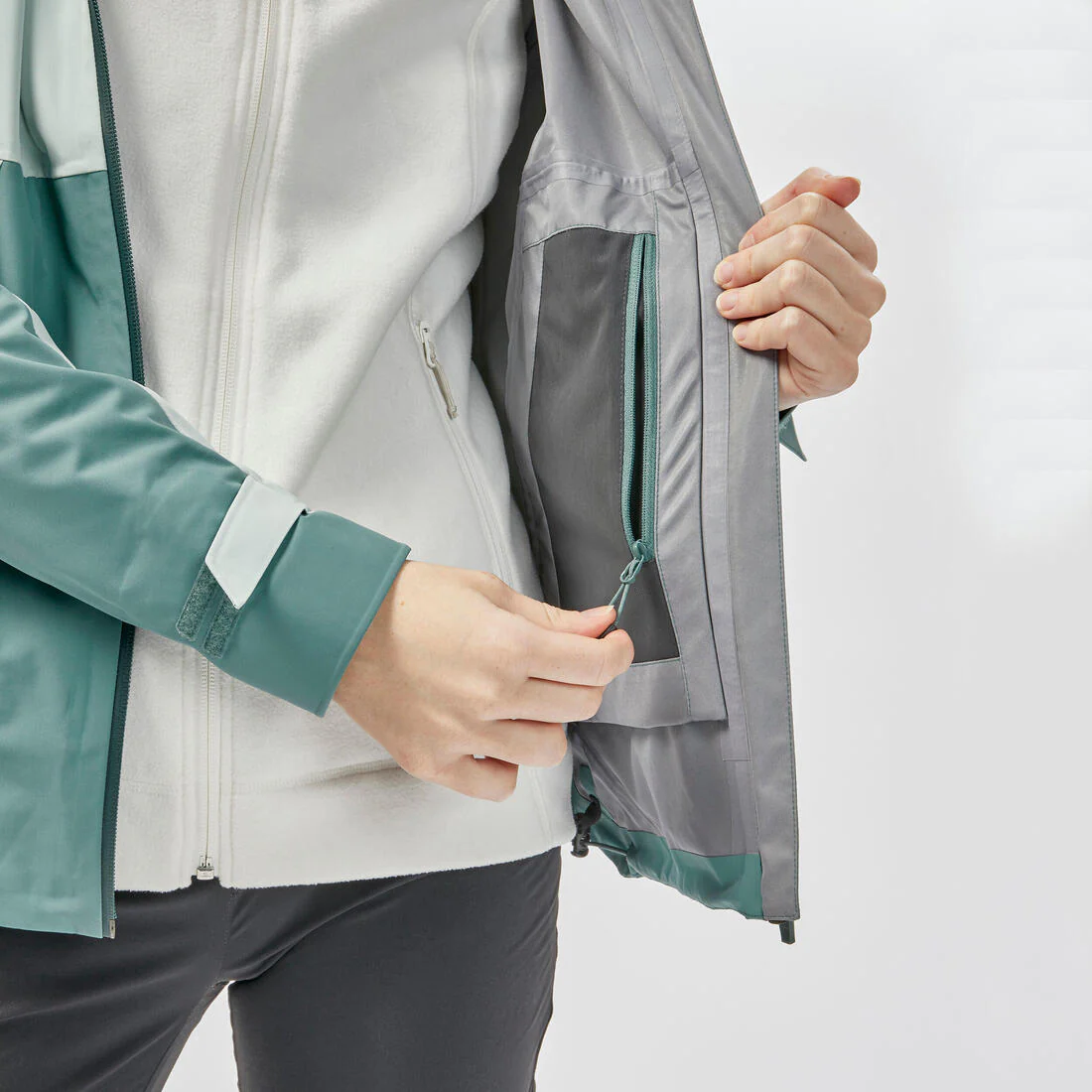 Chamarra ligera impermeable de senderismo montaña - MH500 - Mujer - Image 32
