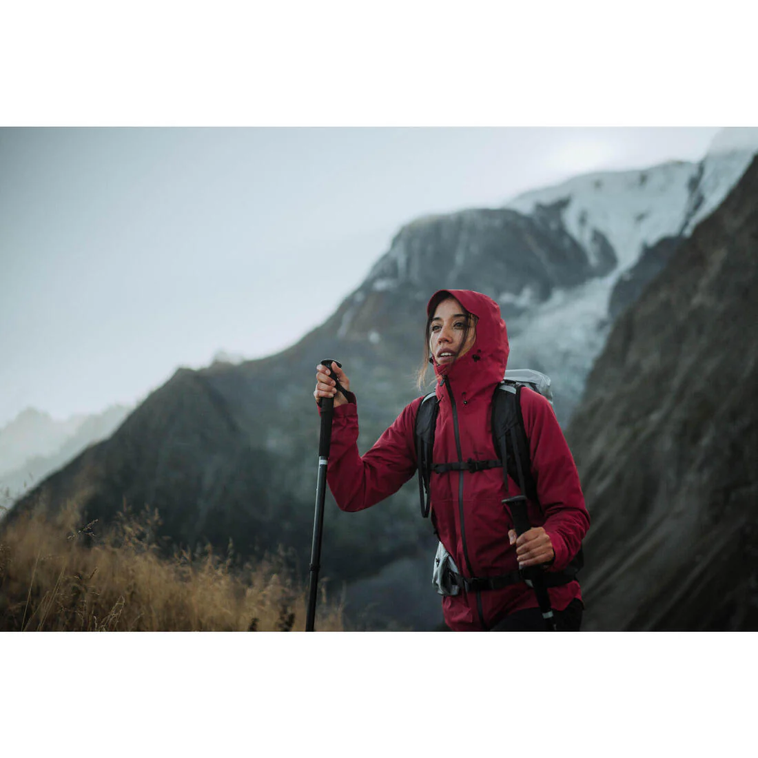 Chamarra ligera impermeable de senderismo montaña - MH500 - Mujer - Image 33