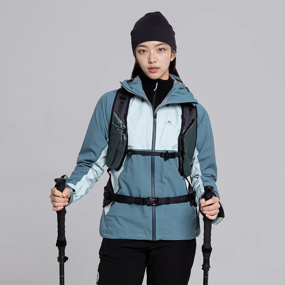 Chamarra ligera impermeable de senderismo montaña - MH500 - Mujer - Image 39